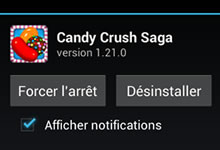 Désinstaller une application Android Désinstaller application Android