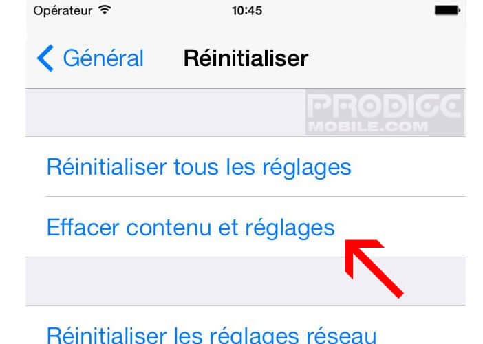 nettoyer son iphone avant de le vendre