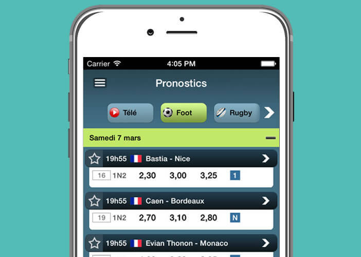 Pronosoft l'application pour les paris sportifs
