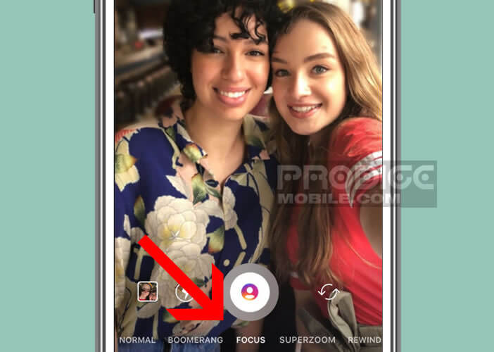 Activer le mode focus de la caméra d’Instagram