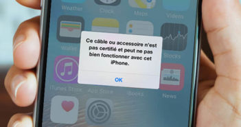 Résoudre le problème de câble non certifié sur un iPhone Solution pour recharger un iPhone avec un câble non certifié Apple