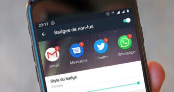 Afficher le nombre de notifications non lues sur les badges d’applis Activer l’affichage des chiffres sur les badges de notifications