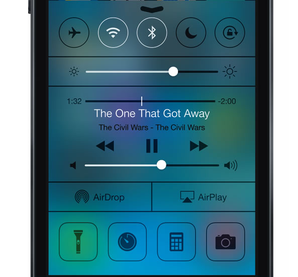 Centre de contrôle - iOs 7 iPhone