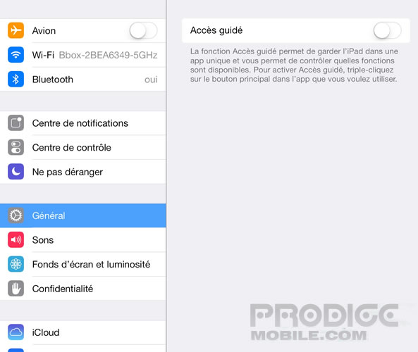 Bloquer l'accès aux applications