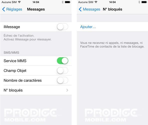 Bloquer appel sur iPhone