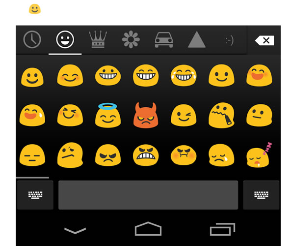 Emojis- Nouveau clavier Google pour Android