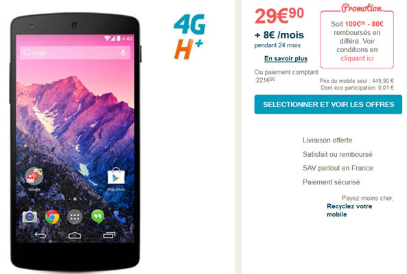 Nexus 5 Bouygues Telecom