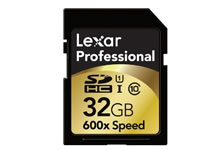 Carte mémoire SDHC Lexar 32 Go