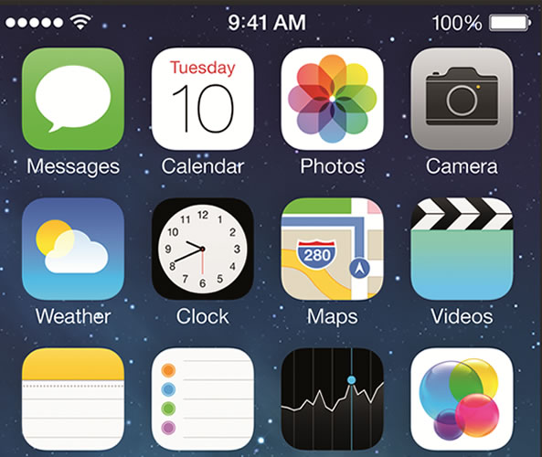 iOs 7 sur les terminaux mobiles Apple