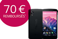 LG vous rembourse 70 euros pour l’achat d’un Nexus 5