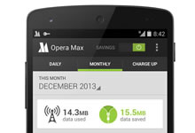 Opera Max vous aide à économiser votre forfait data