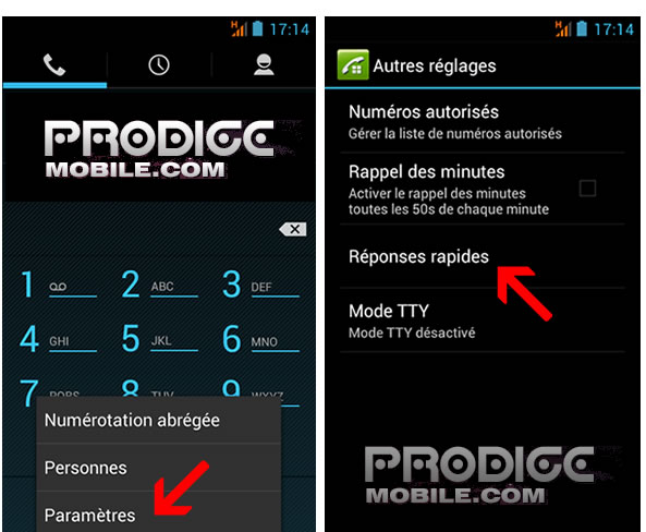 SMS automatique avec un smartphone Android