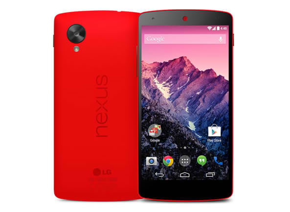 Nexus 5 rouge développé par LG pour Google