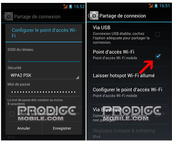 Comment utiliser son smartphone comme point d'accès Wi-Fi