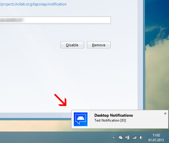 Notification Android sur votre ordinateur