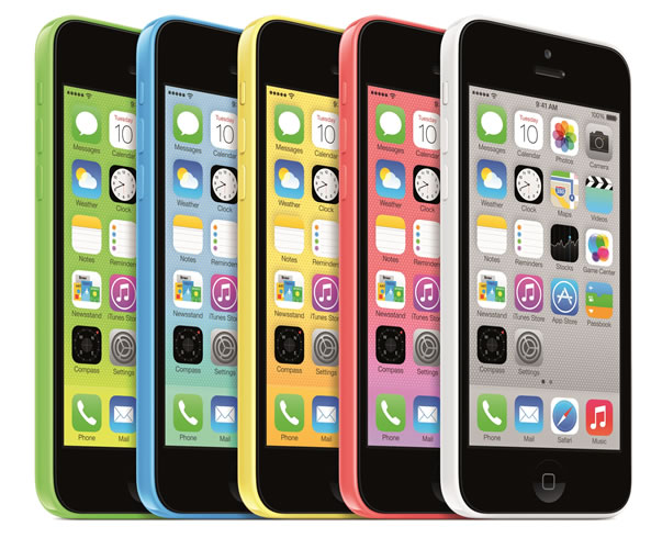 iPhone 5C avec 8 Go d'espace de stockage