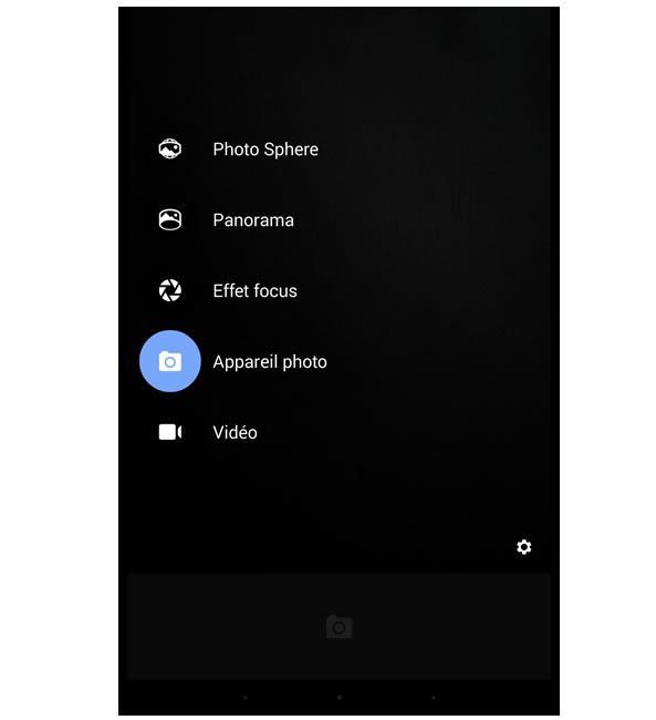 Appareil photo pour téléphone Android