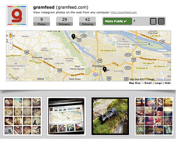 Gramfeed outil pour Instagram