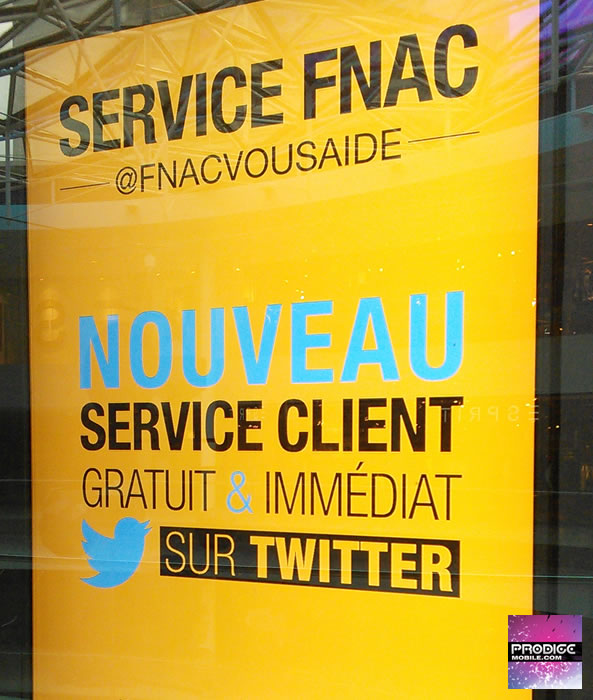 Service client de la Fnac sur Twitter