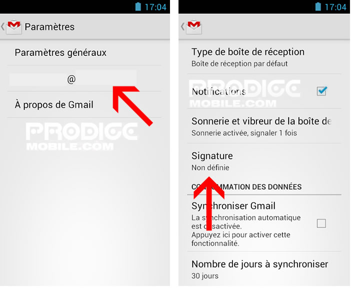 Insérer une signature dans Gmail