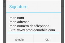 Comment définir une signature dans l’application Gmail pour Android