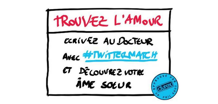 TwitterMatch opération menée par Durex sur Twitter