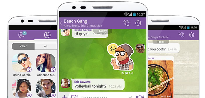 Appels vidéos sur l'application Viber