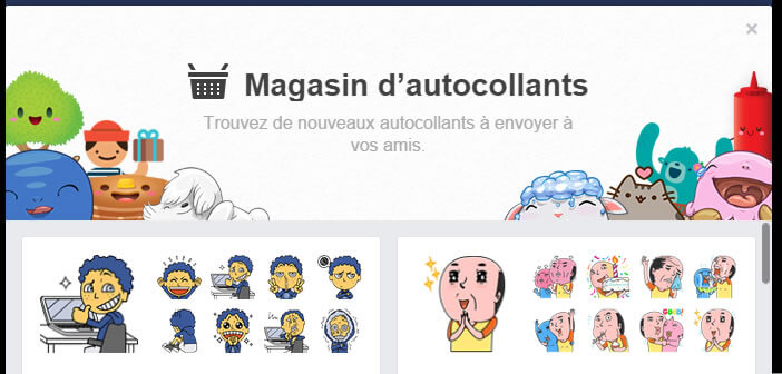 Facebook autocollants