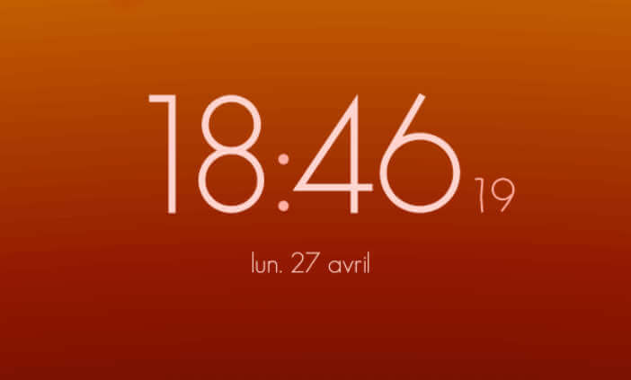 Application Horloge pour terminaux Android