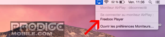 Airplay et Freebox player sur Macbook