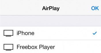 Contenu de votre iPhone sur votre Freebox
