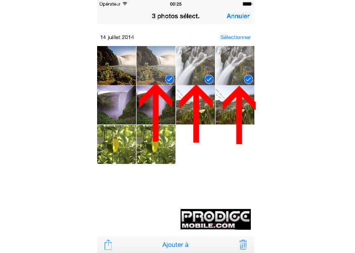 Supprimer photos sur votre smartphone Apple