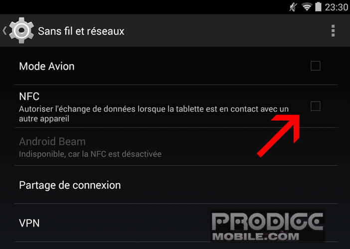 Activer NFC sur un smartphone Android