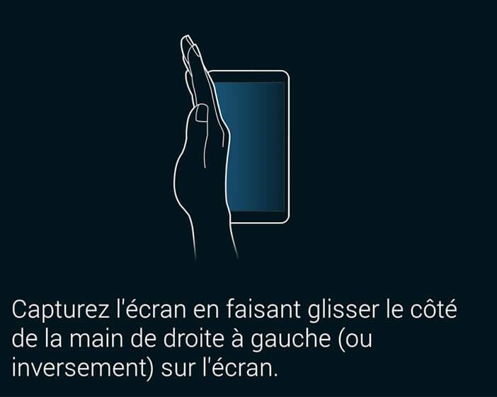 Capture d'écran sur des smartphones Samsung