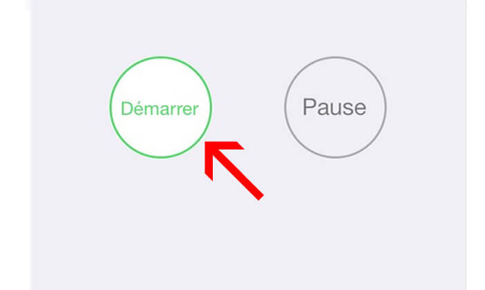 Démarrer le minuteur de l'iPhone