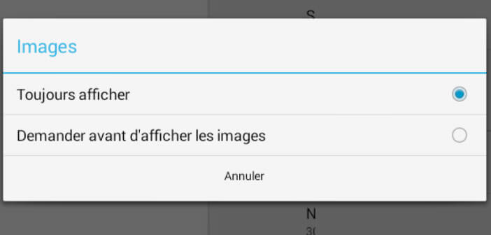 Empêcher chargement des images dans Gmail