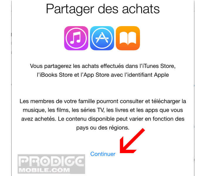 Partager vos achats d'applications - Apple iPhone