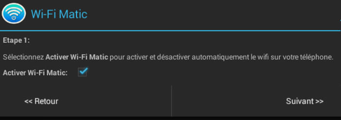 Activer Wi-Fi Matic