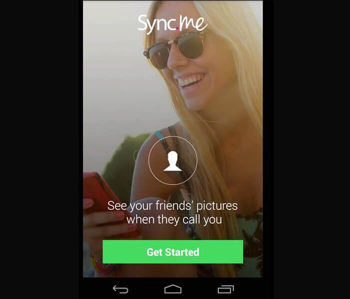 Application Sync.Me pour le répertoire Android