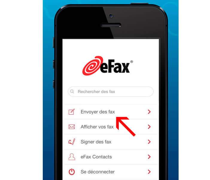 Apple iPhone: envoyer un fax avec eFax