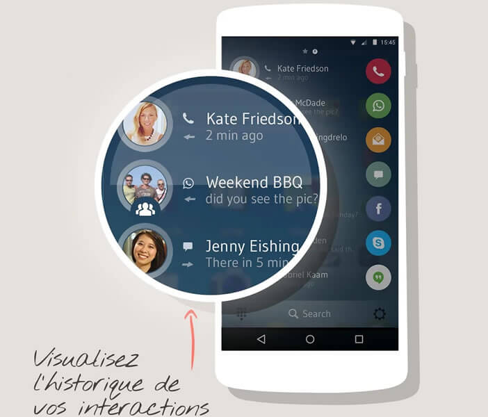 Consulter l'historique des messages dans Drupe