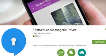 Messagerie sécurisée : TextSecure