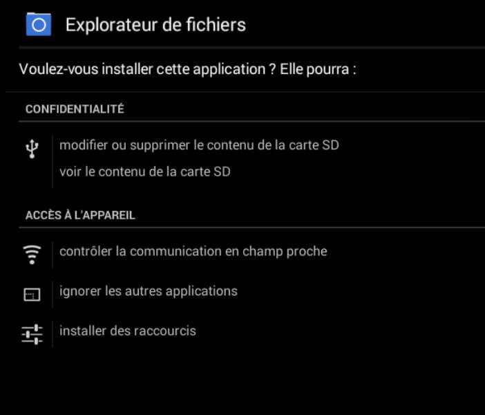 Autorisations pour les applications de CyanogenMod