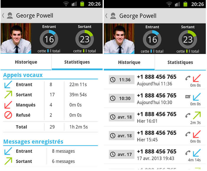 Application pour gérer ses SMS et son historique d'appels