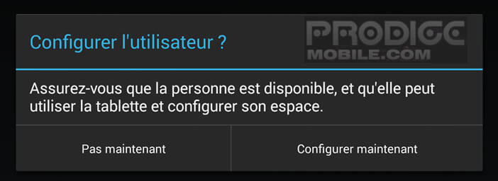 Configurer un compte utilisateur Android