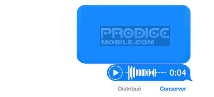 Conserver les messages vocaux envoyés à partir d'un iPhone