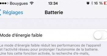 Optimiser l'autonomie de l'iPhone avec le mode d'énergie faible