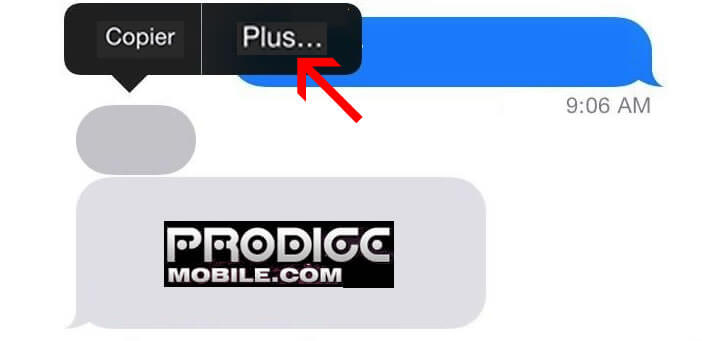 Supprimer un SMS sur l'iPhone