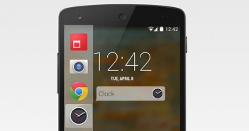 Applications favorites sur le bord de l'écran