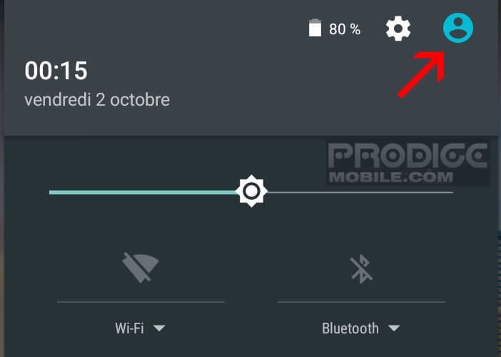 Activer le mode invité sur Android